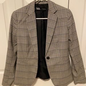 Zara Plaid Blazer
